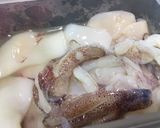รูปขั้นตอนการทำที่ 1 ของ ผัดกะเพราปลาหมึก🦑&ไก่🐔