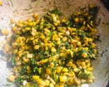 A picture of step 4 of Dill Dal sabji.