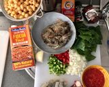 Foto del paso 1 de la receta Potaje de garbanzos con pulpo y langostinos 🦐 (versión diferente para Cuaresma)