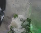 A picture of step 2 of Mint margarita.