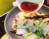 Hình bước làm 4 của món Phở áp chảo chay