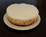 A picture of step 21 of White Chocolate Cherry Truffle Cheesecake.