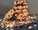 Une image de l'étape 1 de Cookies healthy aux flocons d'avoine et chocolat - IG bas.
