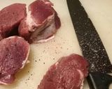A picture of step 2 of Miale in agrodolce sweet and sour pork.