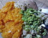 Foto del paso 3 de la receta: Pollo con puré de calabaza y revuelto de arroz y verdura