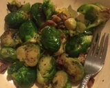 A picture of step 4 of Bacon Citrus Brussels Sprouts.