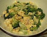 A picture of step 3 of Broccoli and Scrambled Egg Mayonnaise Salad.