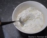 A picture of step 8 of Turkish Grilled eggplant salad with yogurt-mint sauce.