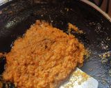 A picture of step 4 of Pudina paneer.
