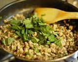 A picture of step 7 of Easy Pad Gra Prao (Stir Fried Rice with Ground Meat and Basil).