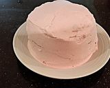 A picture of step 14 of Vanilla Chip Layer Cake with Cherry Curd Filling.