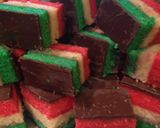 A picture of step 23 of Rainbow Cookies.