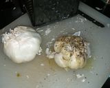 A picture of step 2 of Roasted garlic.