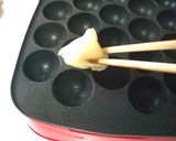 A picture of step 8 of Cute Petit Chocolate Cakes Baked in a Takoyaki Maker!.