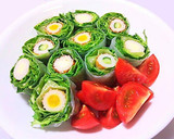 A picture of step 7 of Fresh Spring Rolls with Cheese & Cucumber Chikuwa.