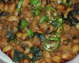 White Lobia With Roti Homemade Achar and Seekh Kabab recipe step 6 photo