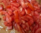A picture of step 3 of Menemen turkish omelette.