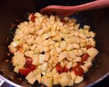 A picture of step 7 of Pasta e Patate con Provola.