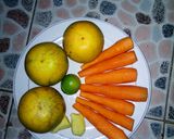 A picture of step 1 of Carrot juice.