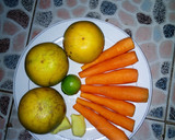 A picture of step 1 of Carrot juice.