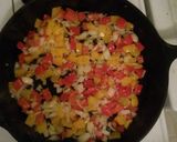 A picture of step 1 of Tortellini Alfredo Spinach and Tomato.