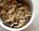 A picture of step 10 of Mushroom risotto.