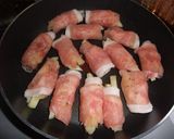 A picture of step 3 of Great in Bentos! Potatoes Rolled in Pork.