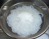 A picture of step 1 of Shirataki Noodles with Egg.