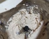 A picture of step 1 of Urad Dal Imarti.