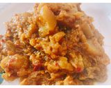 A picture of step 3 of Kaddu ki sabzi.