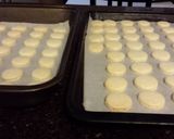 A picture of step 3 of French Macarons w/ Brigadeiro Filling.