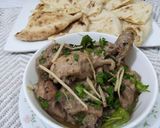 A picture of step 6 of Milky karahi.