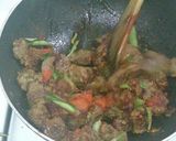 A picture of step 6 of Tala hua gosht Hyderabadi.