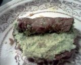 A picture of step 12 of Bacon Wrapped, Broccoli & Artichoke Stuffed Steak, Homemade Bread Pockets w Savory Mushroom Tomato Paste Gravy.