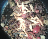 A picture of step 3 of Cheeseburger in paradise, hash.