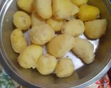 A picture of step 1 of Falahari Samosa kachori.
