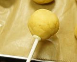 A picture of step 6 of Halloween Themed "The Joker" Cake Pops.