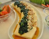 A picture of step 4 of Chilled Tofu with Mulukhiyah.