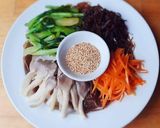 Hình bước làm 4 của món MIẾN trộn chay