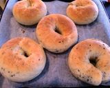 A picture of step 8 of Black Sesame Seed Bagels.