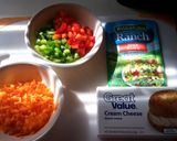 A picture of step 1 of Veggie Cream Cheese-Homemade.