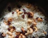 A picture of step 9 of Ghee Rice with Palak Kofta Curry.