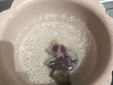 Bubur kentang ati ayam (MPASI 7+)