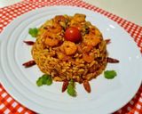 Pas rețetă Paste orzo cu somon și creveți la cuptor 🧿 2 fotografie