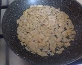 A picture of step 3 of Red Mullet with Green Apple, Celery, Taggiasca Olives, and Toasted Sliced Almonds.