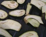 A picture of step 1 of Mediterranean brinjals with special tahina dynamite sauce.