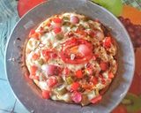 A picture of step 6 of Veggies Delight Pizza.