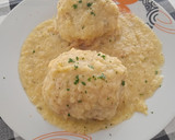 Foto del paso 9 de la receta: Bolas de pollo rellenas en salsa de manzana