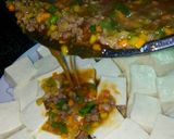 Hình bước làm 5 của món Đậu hũ non sốt rau củ