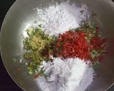 A picture of step 2 of Manchurian fried rice.